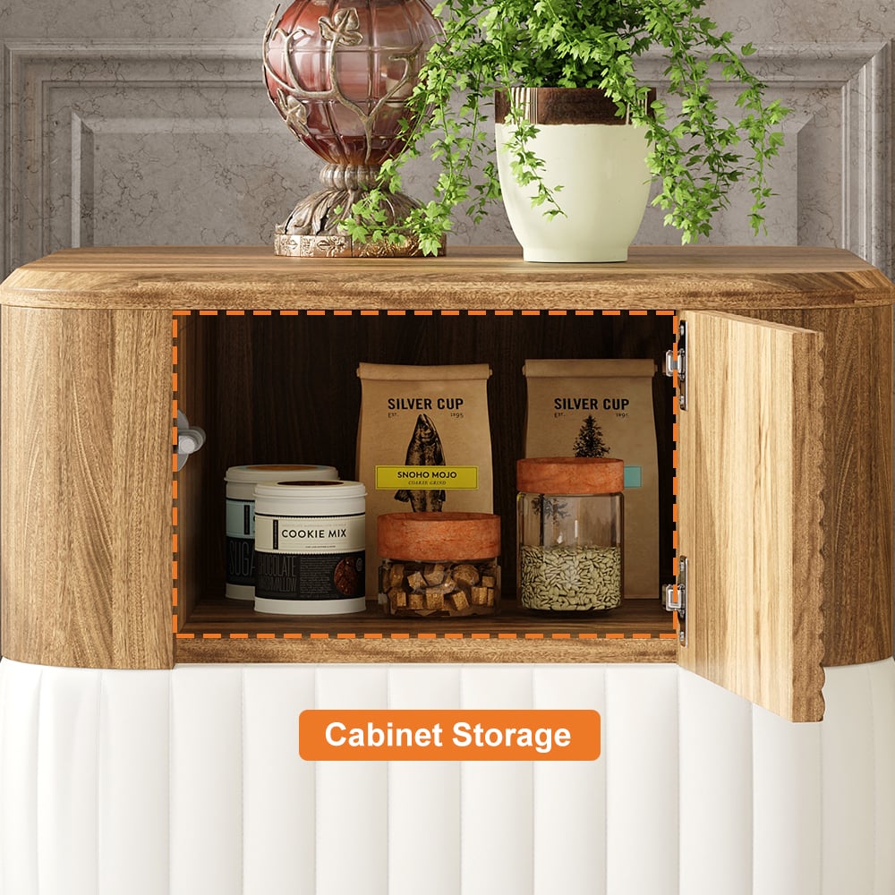 HMR - Wovent Mid-Century Square Modern Walnut Wood Narrow Side Table with Storage Nightstand