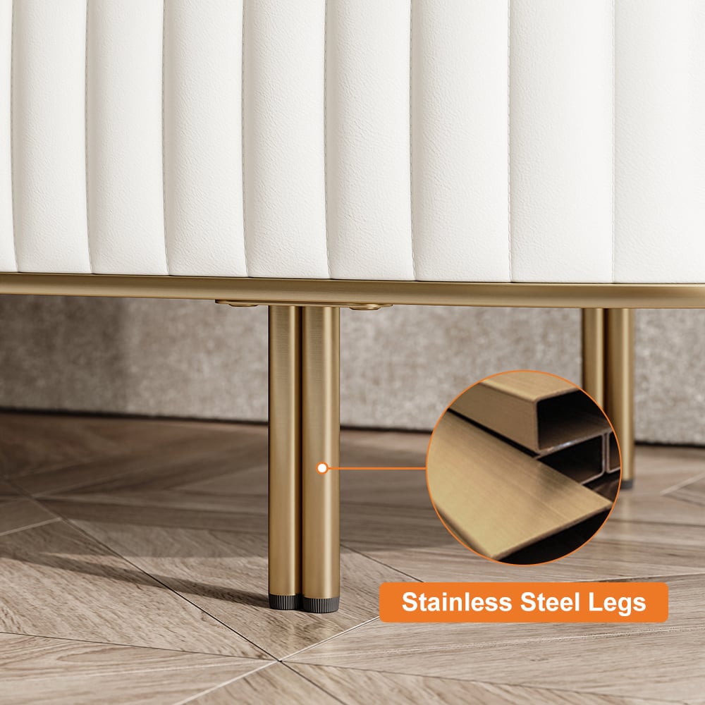 HMR - Wovent Mid-Century Square Modern Walnut Wood Narrow Side Table with Storage Nightstand