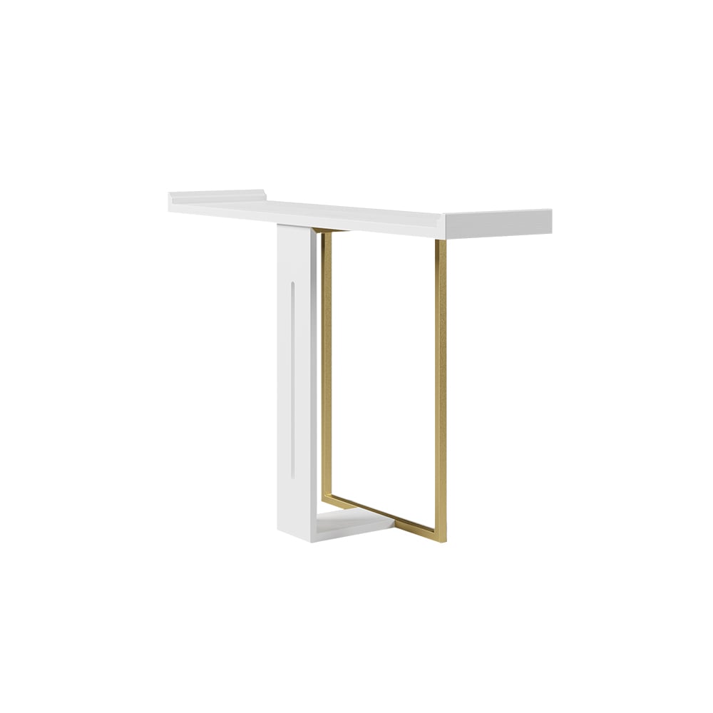 HMR Narrow 39" Console Table - White/Gold