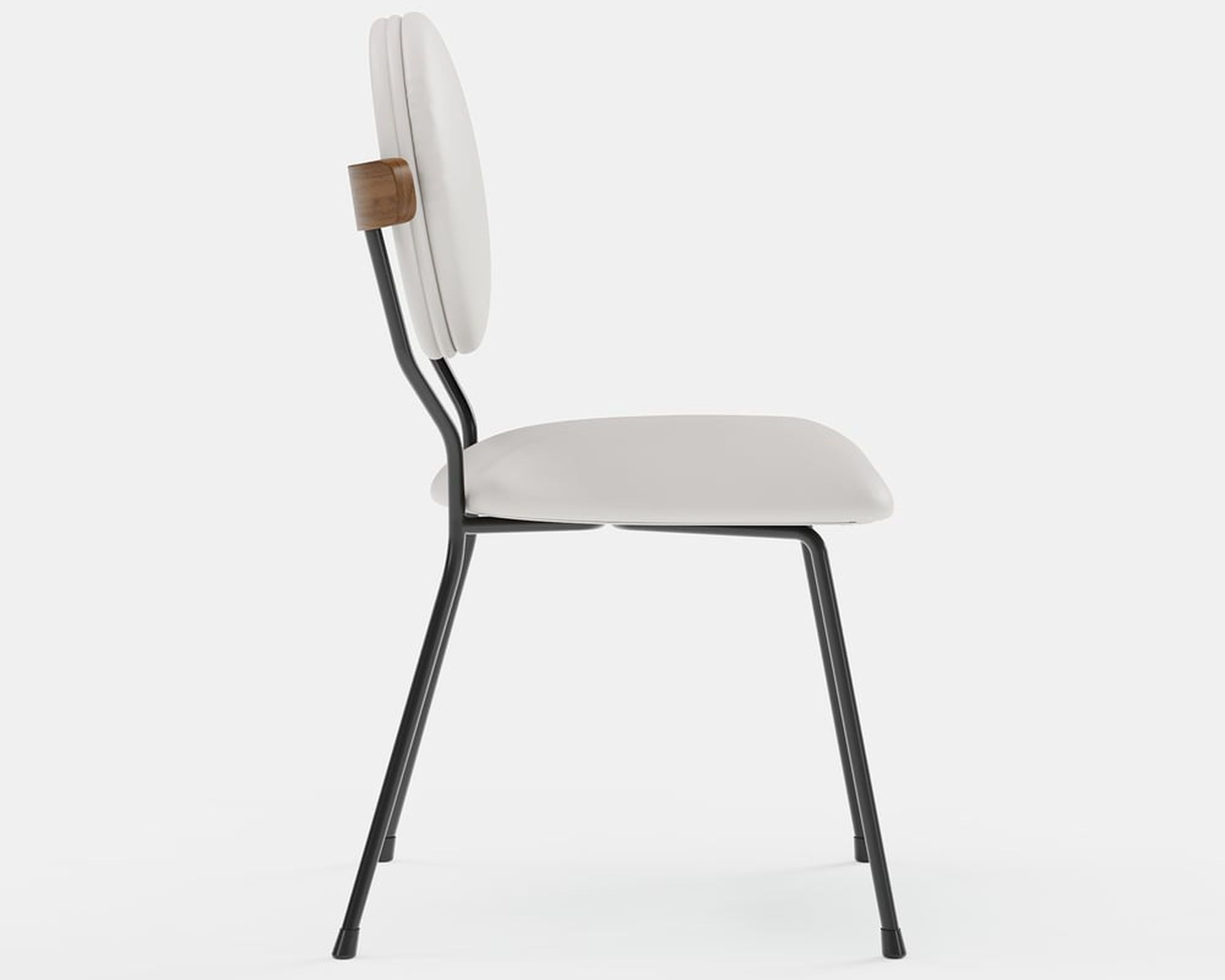 HMR - Set of 2 Modern Performance Leather Dining Chair White