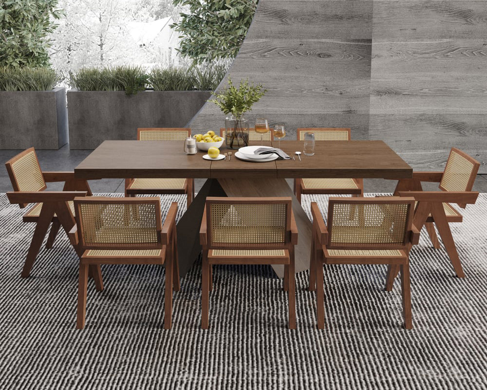 HMR - Dining Set 61''-79'' Extendable Table