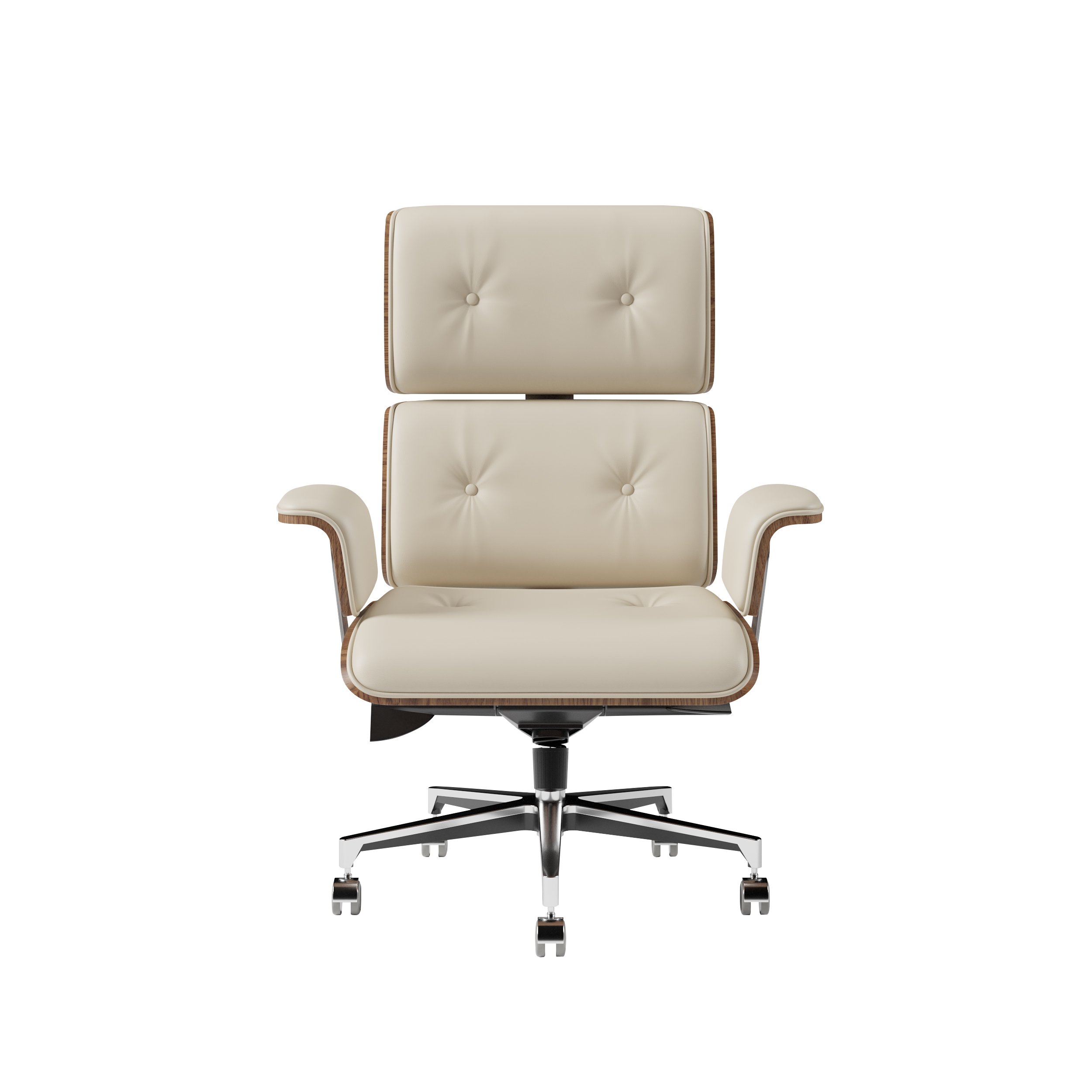 HMR Modern Standing Computer Desk & Upholstered Swivel Task Office Chair Set (59.8" ) - White