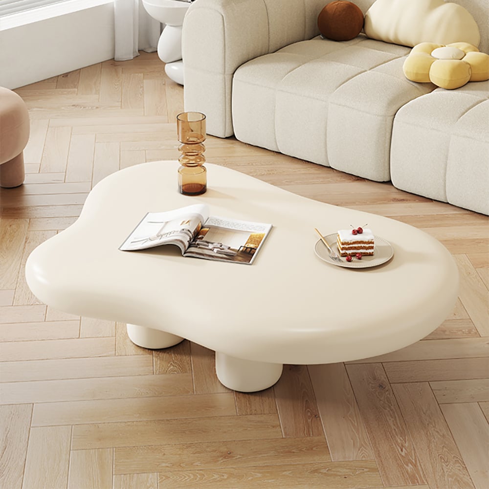 HMR - 39" Irregular Cloud-Shaped Abstract Coffee Table