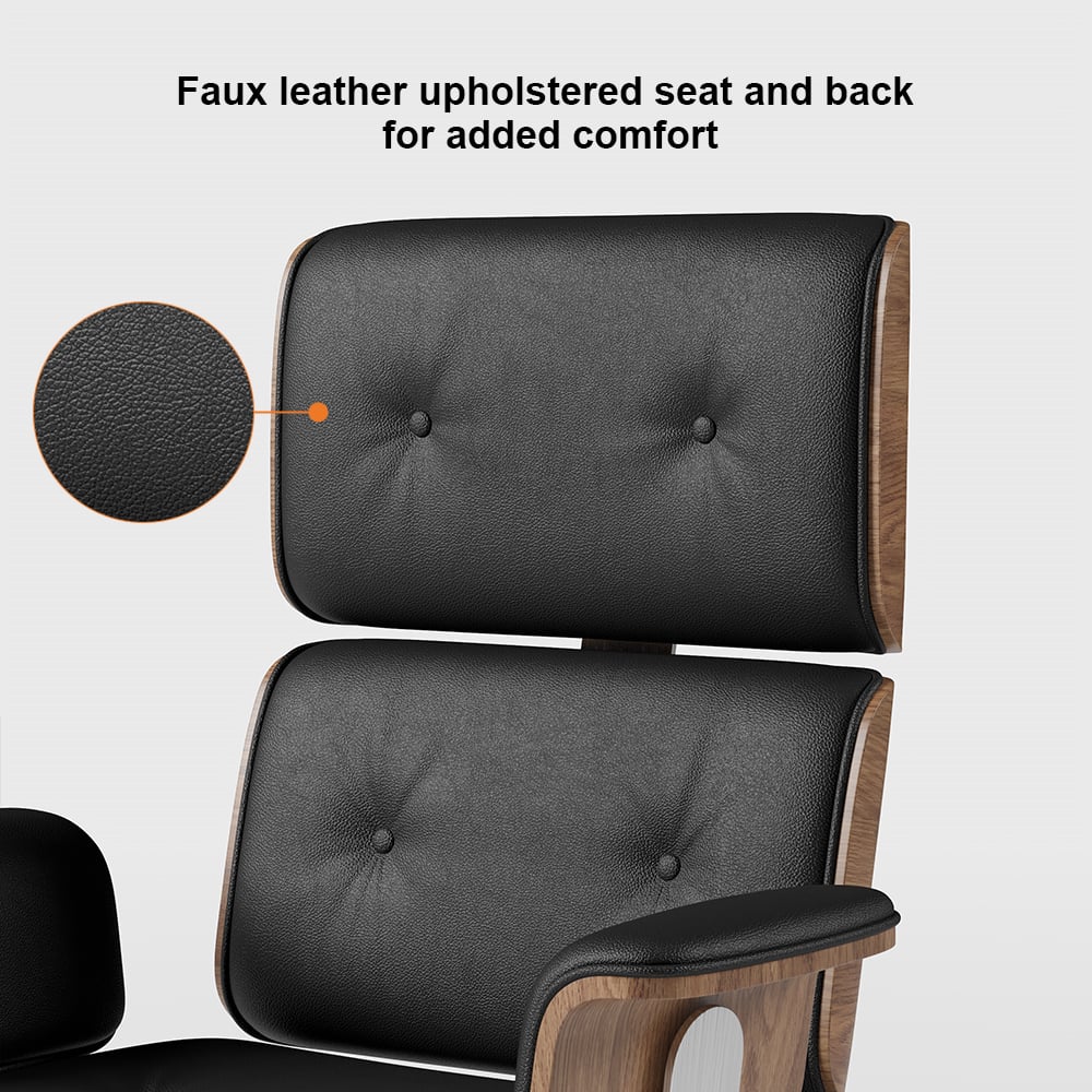 HMR Modern L-Shape Executive Desk & Office Chair Set - Black, 70.9"L x 70.9"W x 29.5"H, Right Hand