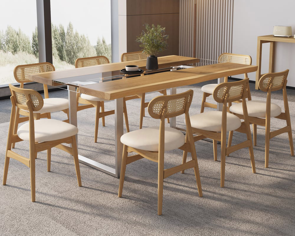 HMR - Dining Set 70.9" Rectangle Dining Table
