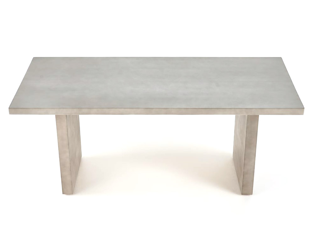HMR Upoak Series Farmhouse Rectangle Wood Dining Table - Gray, 63"L x 27.6"W x 29.5"H