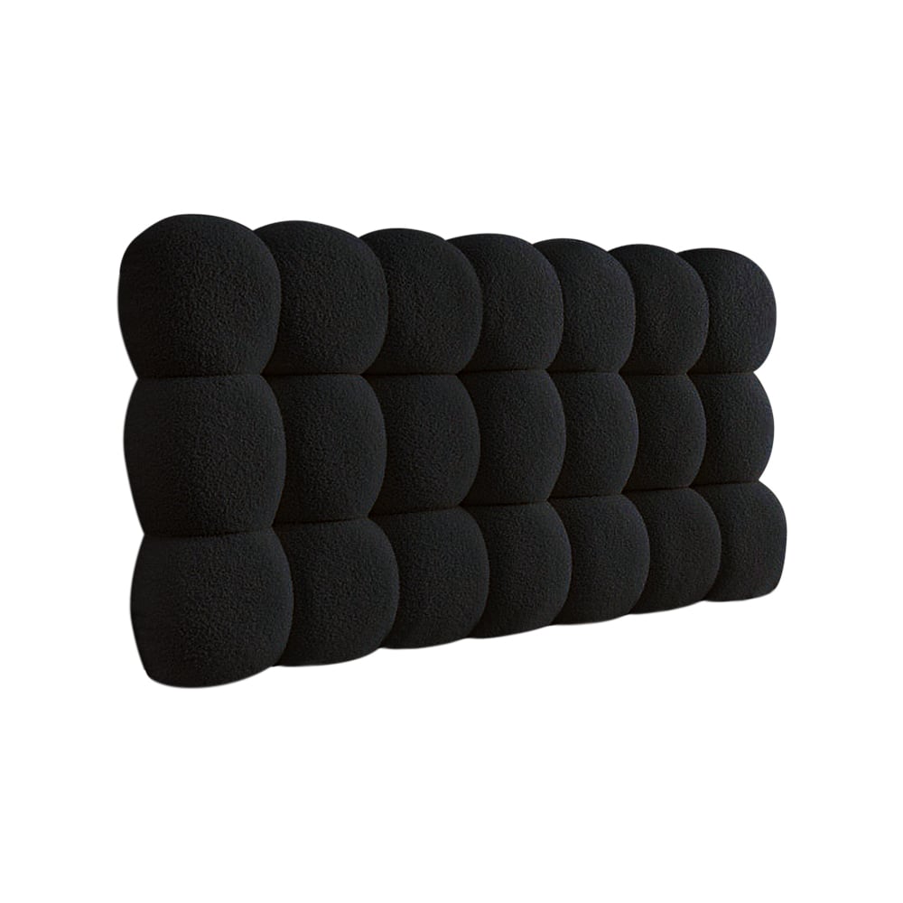HMR - Modern Queen Tufted Upholstered Boucle Headboard Pillow