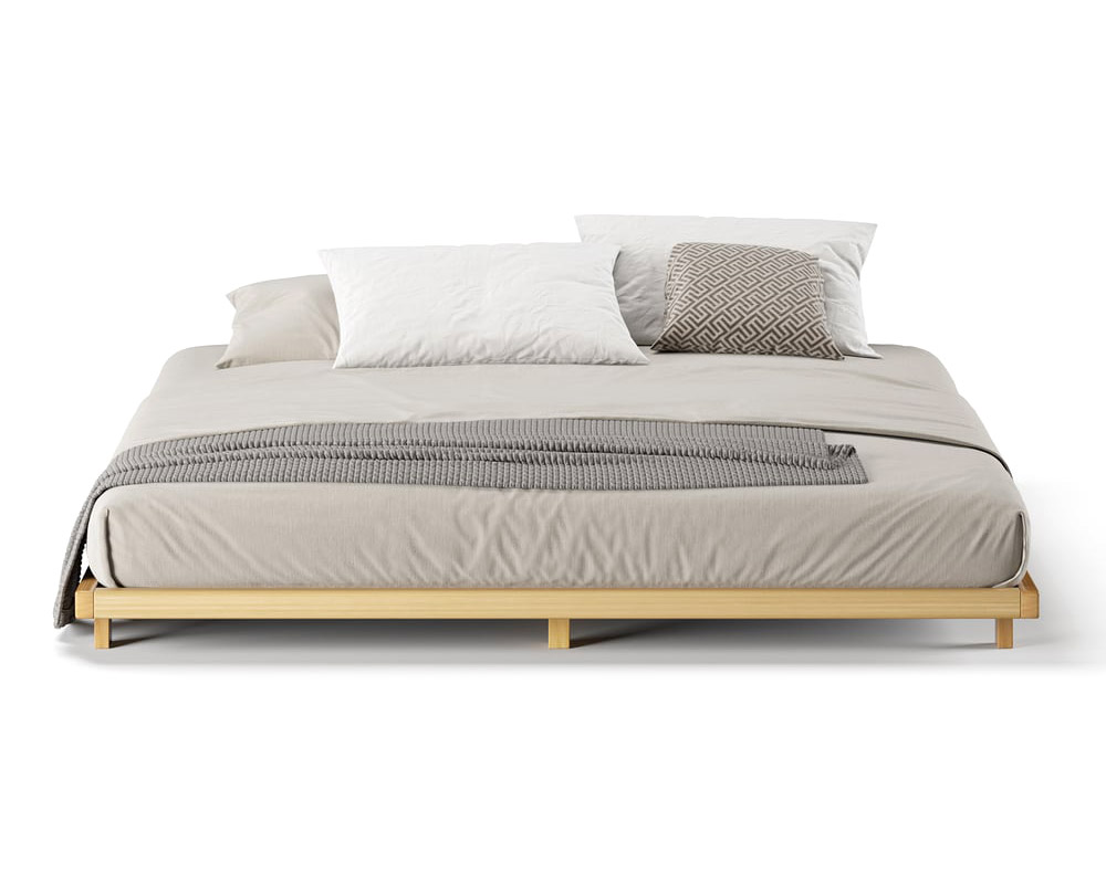 HMR Japanese Style Floor Bed - Natural, King
