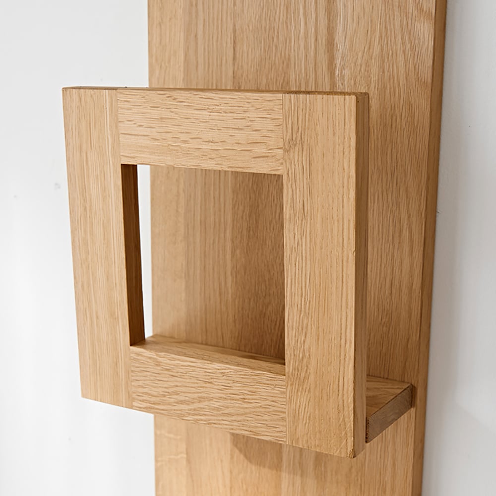 HMR - 2-Piece Wooden Wall Mounted Display Shelves Magazine Racks