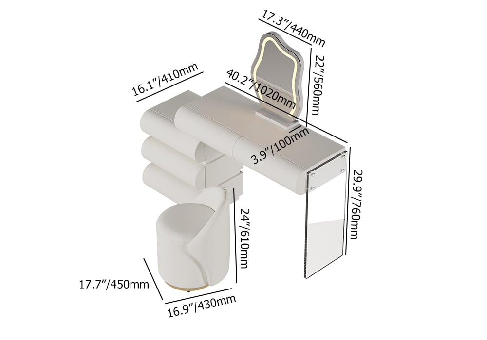 HMR - Humply Makeup Vanity Set