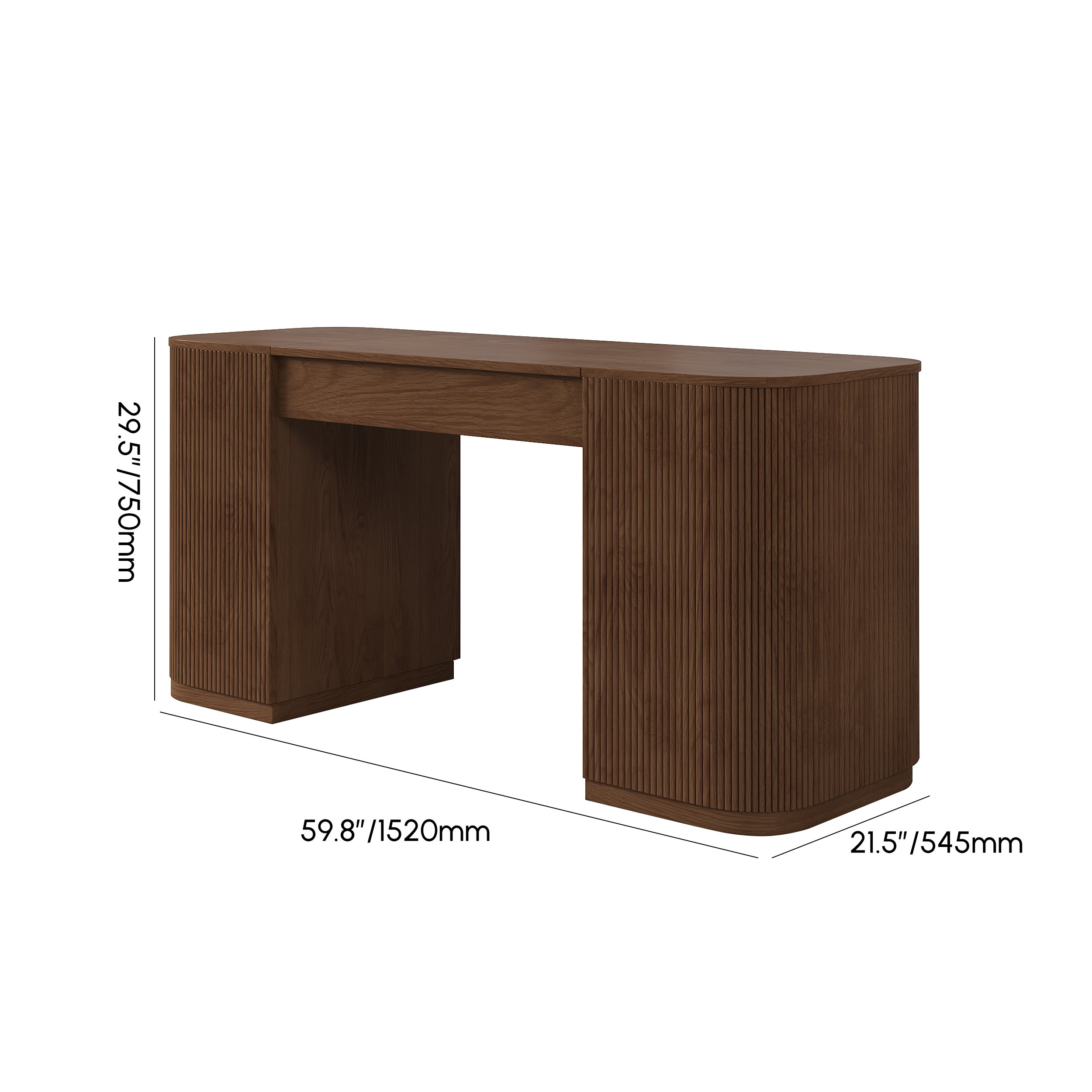 HMR - Modern Standing Writing Desk with 2 Doors & Ample Storage Office Desk