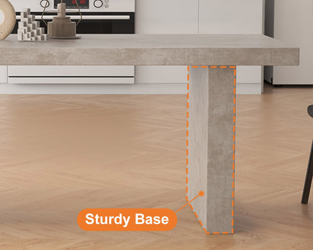 HMR - Upoak Series Farmhouse Rectangle Wood Dining Table
