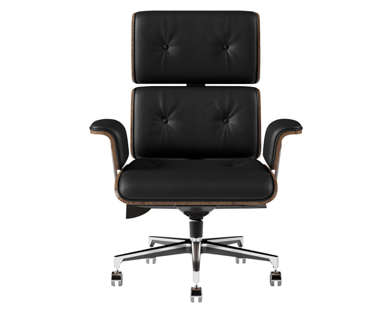 HMR Modern L-Shape Executive Desk & Office Chair Set - Black, 70.9"L x 70.9"W x 29.5"H, Left Hand