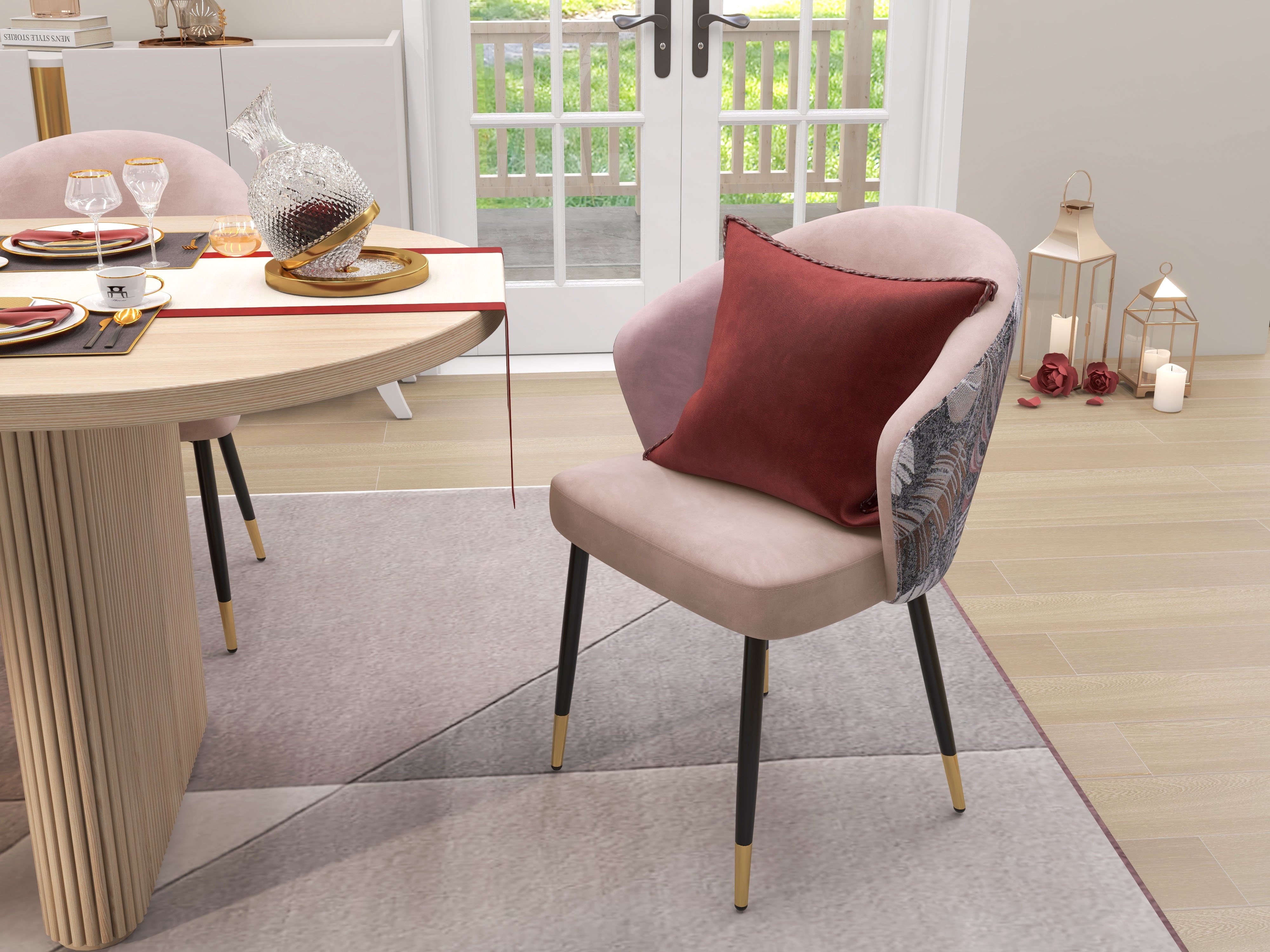HMR Japandi Oval Extendable Dining Table - Whitewash, 63"-79" (seats 4-6)