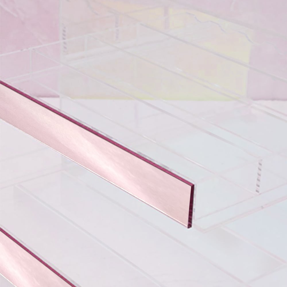 HMR - Iridescent & Clear Makeup Organizer Cosmetic Rack Desk Storage Display Box with Drawers