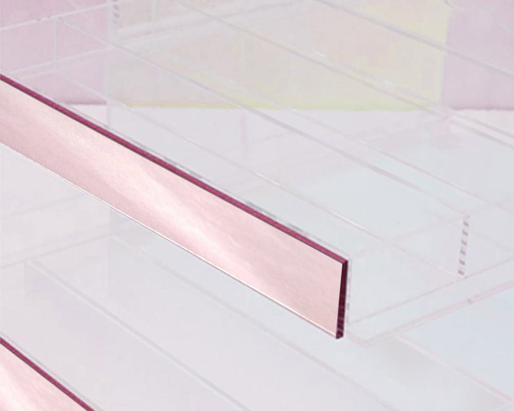 HMR - Iridescent & Clear Makeup Organizer Cosmetic Rack Desk Storage Display Box with Drawers