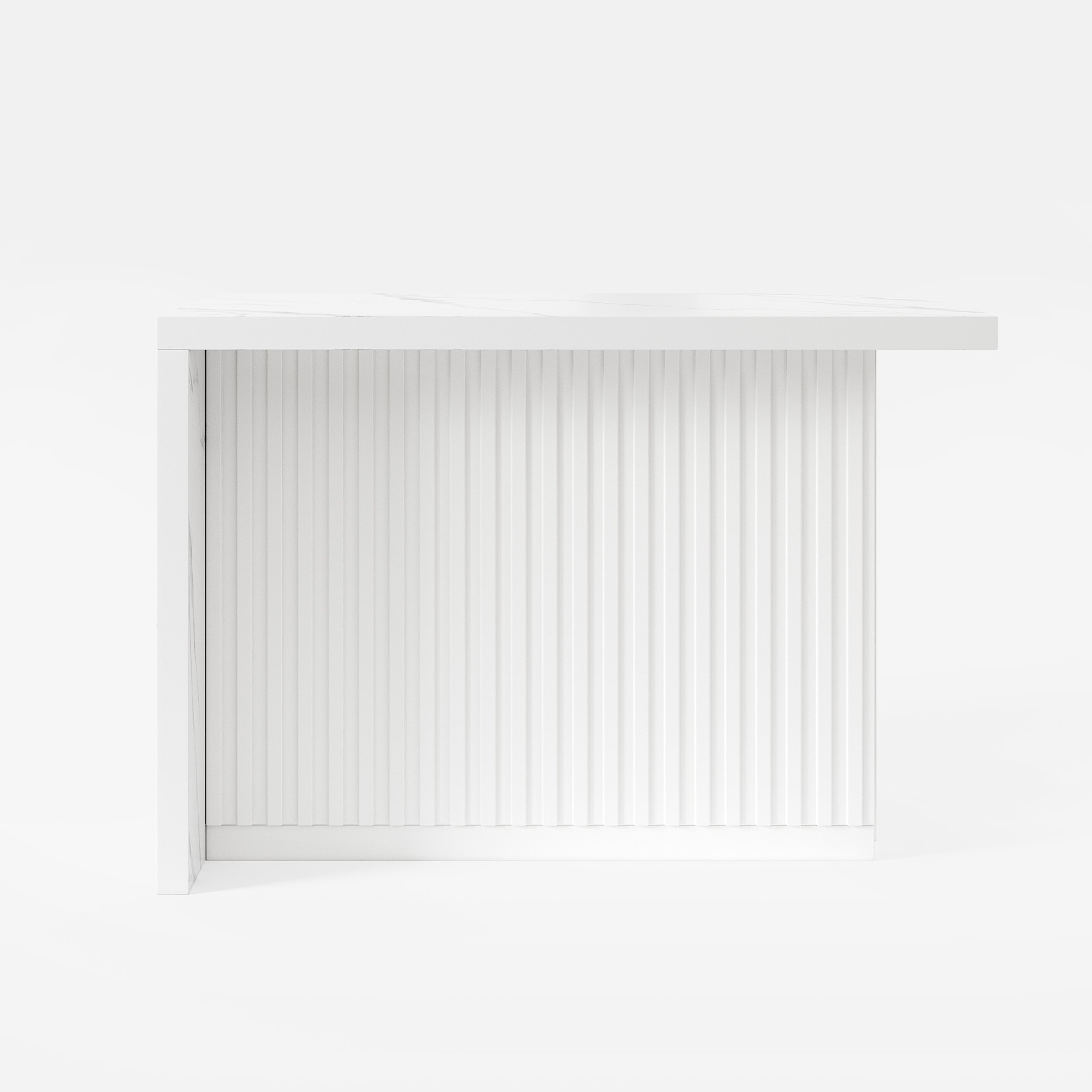 HMR Kitchen Island with Storage - White, 50”/1270mm, Engineered Wood
