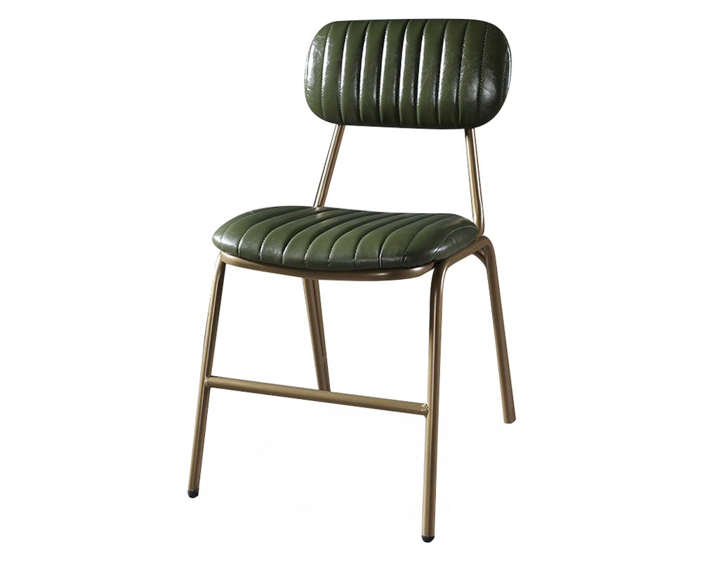 HMR Modern Dining Chairs with Faux Leather Upholstery (Set of 4) - Green