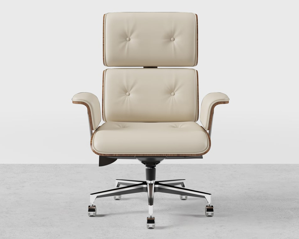 HMR Modern L-Shape Executive Desk & Office Chair Set - White, 70.9"L x 70.9"W x 29.5"H, Left Hand
