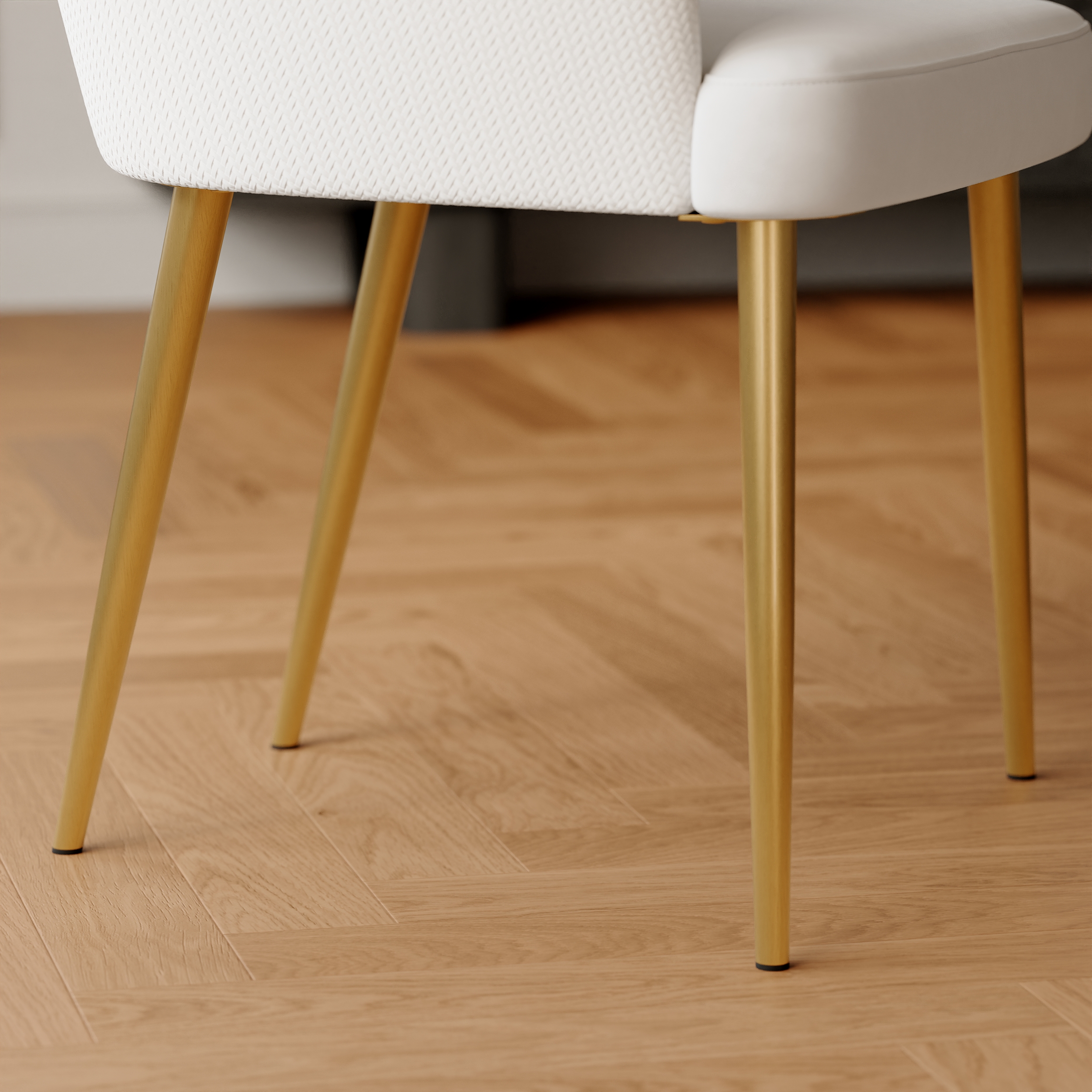 HMR - Modern Dining Chair with PU Leather Upholstery
