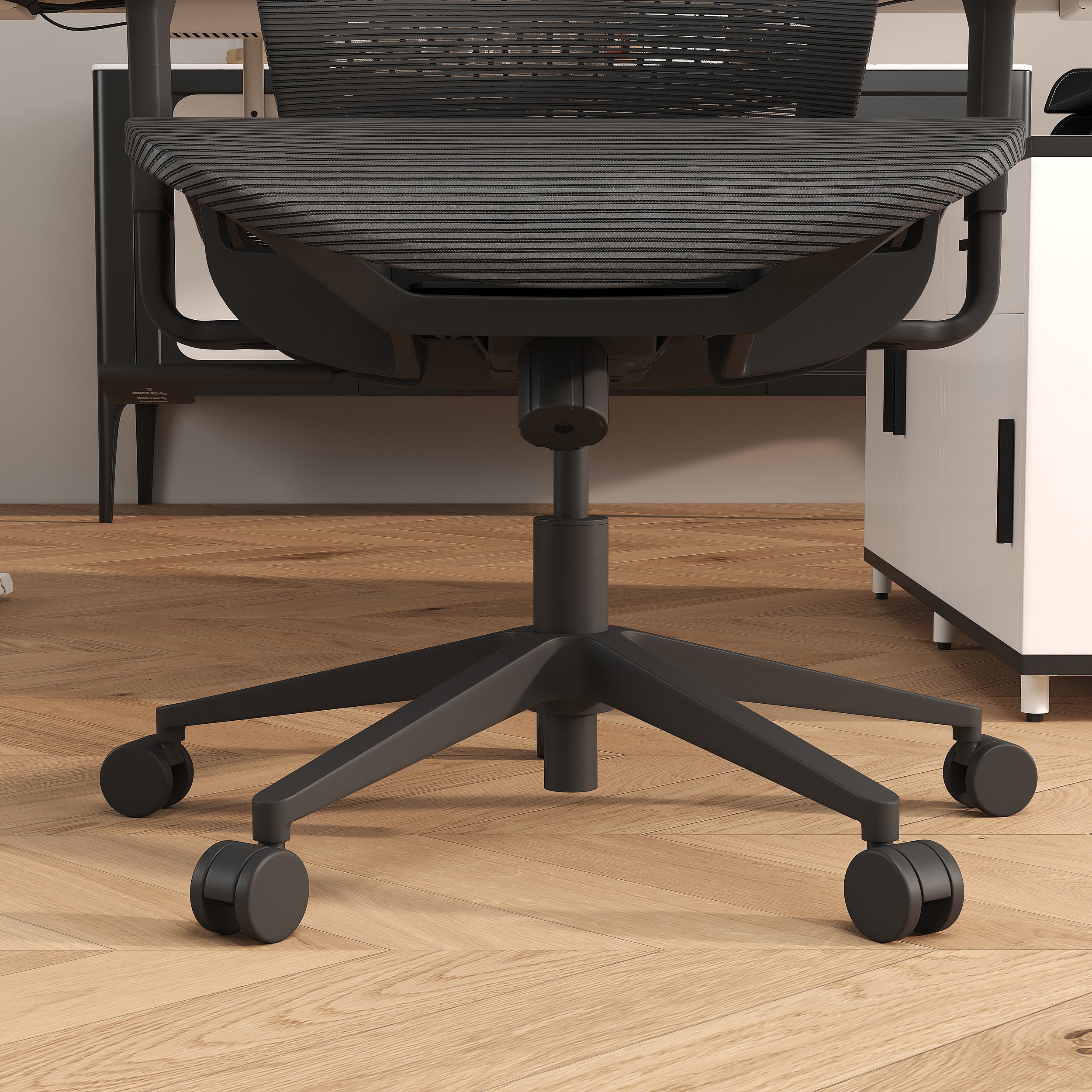 HMR - Ergonomic Adjustable High Back Black Office Desk Chair