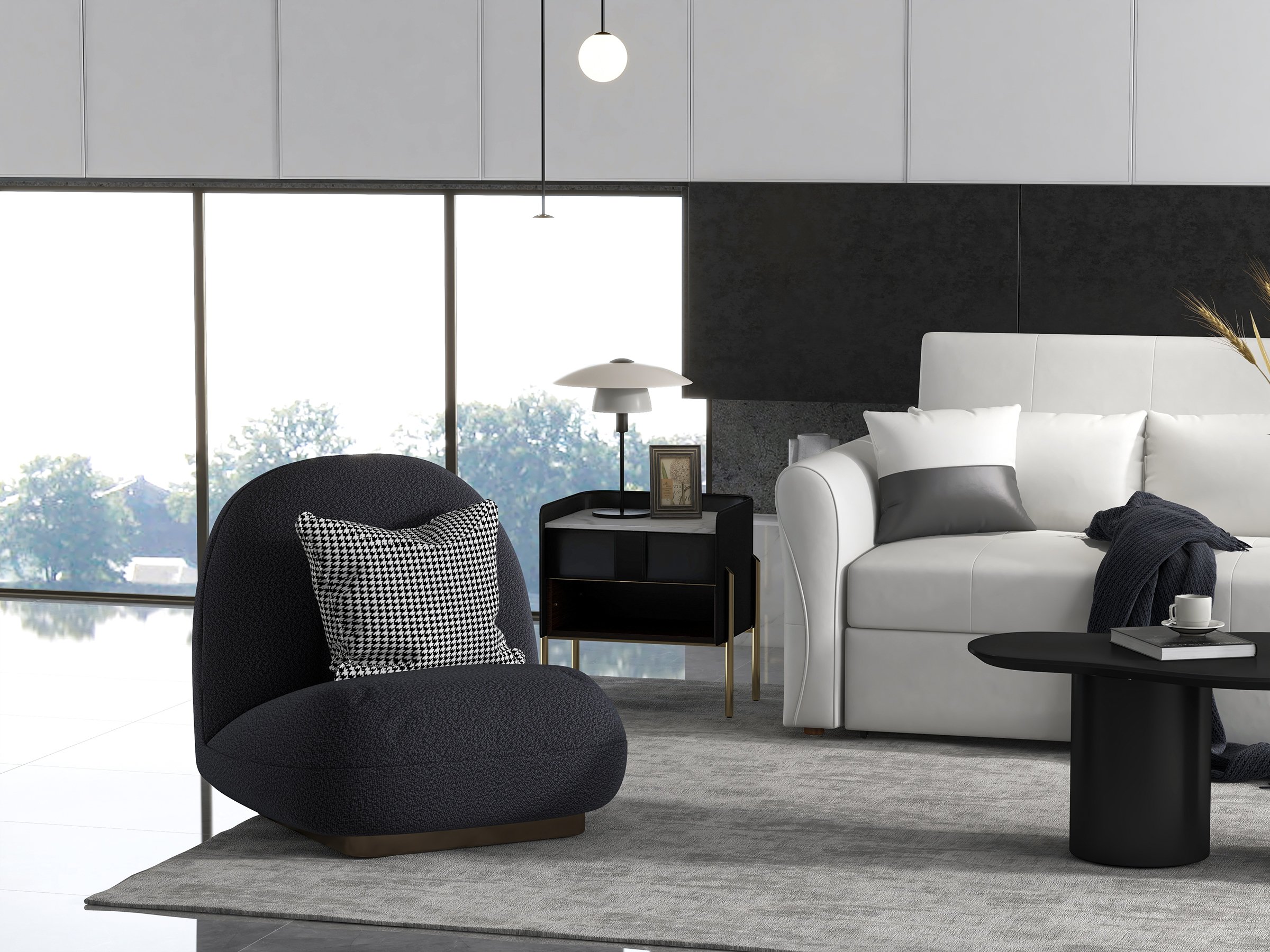 HMR - 109" Leath-aire Reclining Sectional Sofa Bed