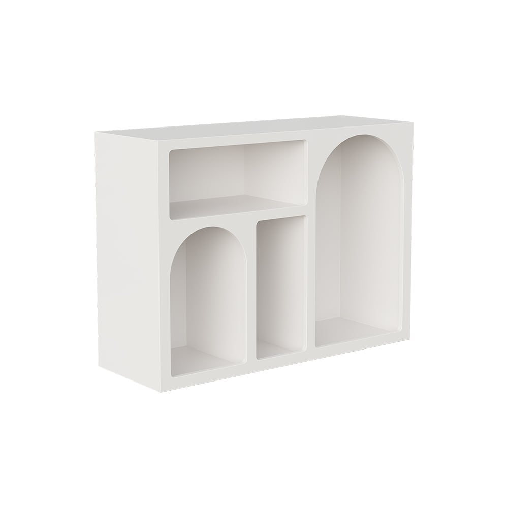 HMR - Codiys White Rectangle End Table Modern Sofa Side Table for Living Room