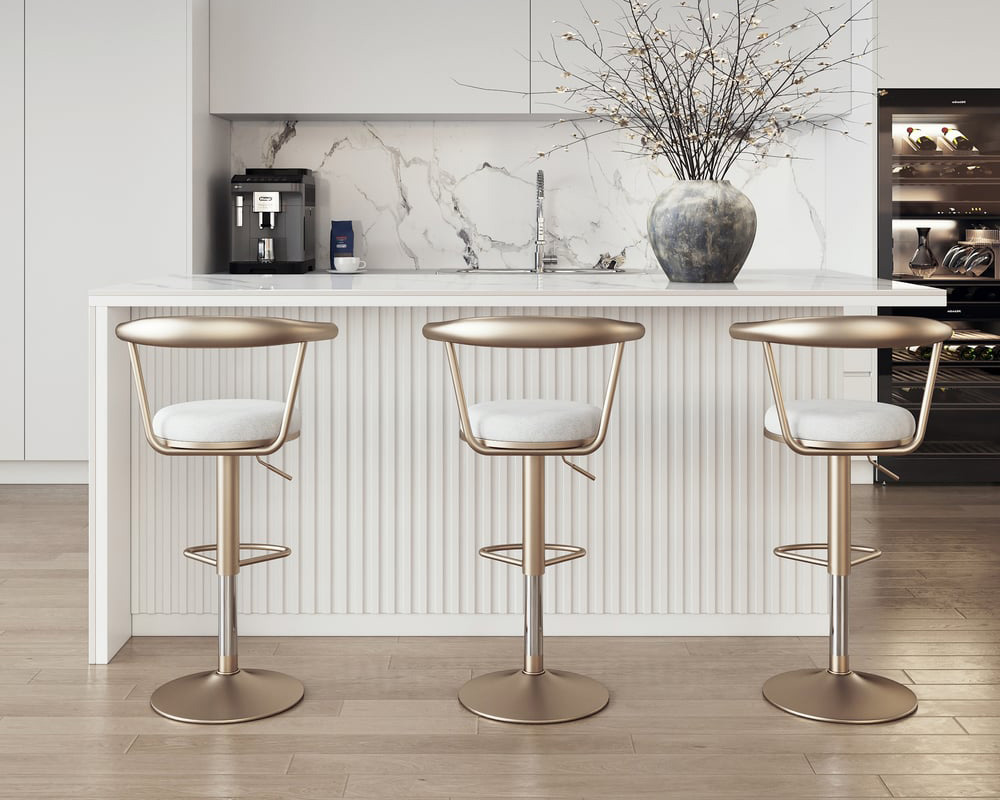 HMR Kitchen Island with Storage - White, 72“/1830mm, Sintered Stone