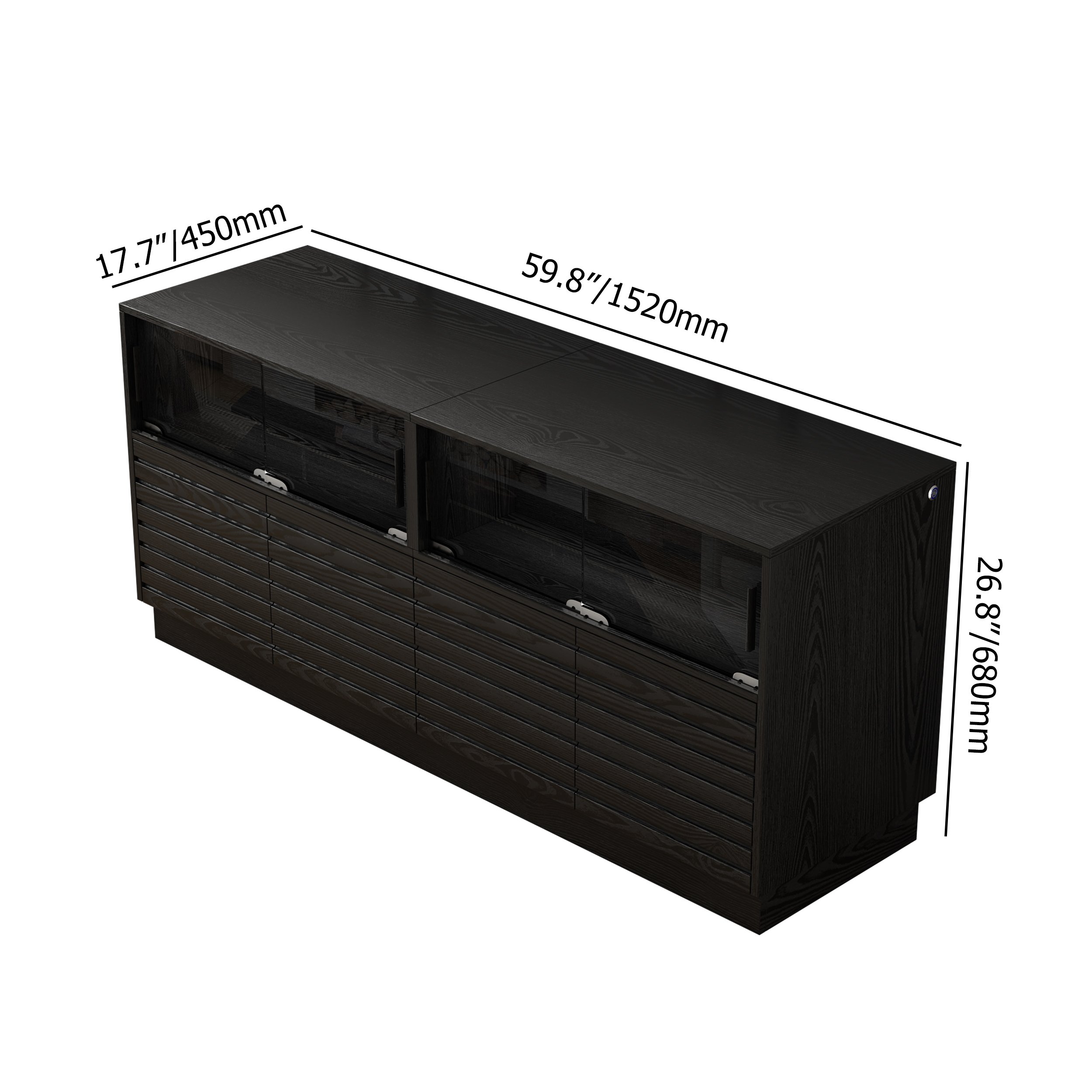 HMR - Lumoe LED Lights TV Stand & Coffee Table Set