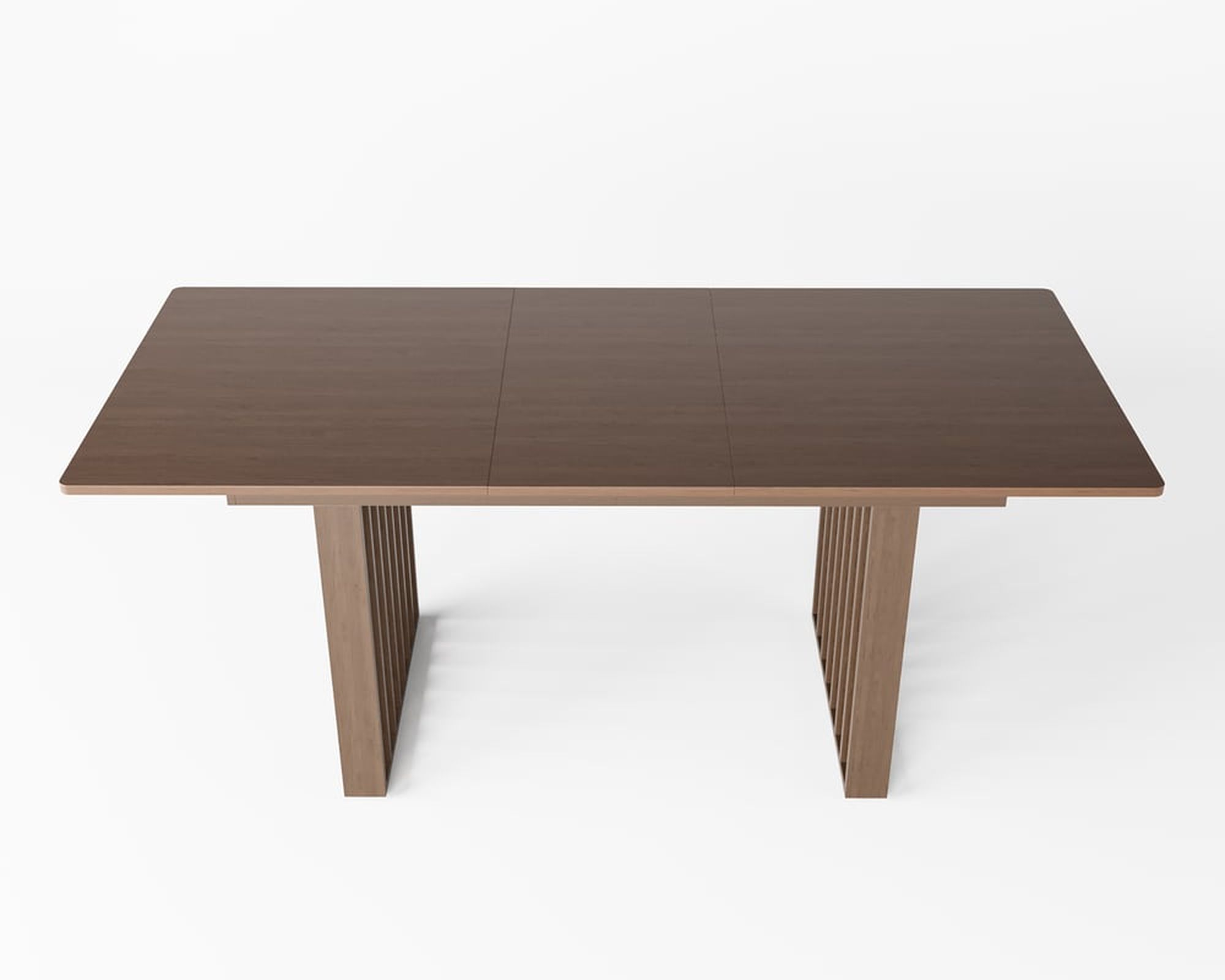HMR 55"-87" Extendable Dining Table Seats 4-8 People - Walnut