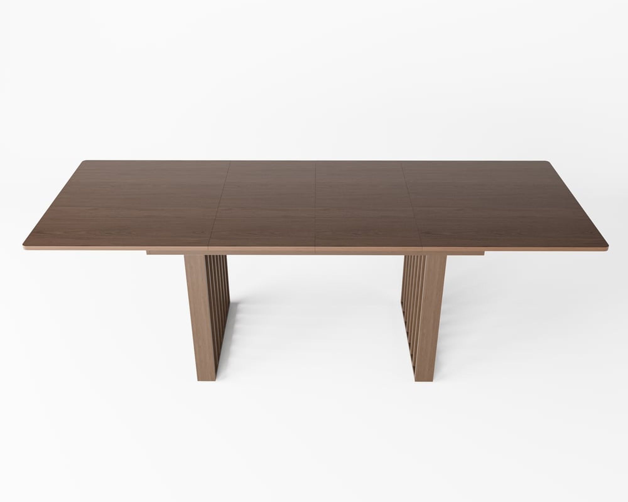 HMR 55"-87" Extendable Dining Table Seats 4-8 People - Walnut