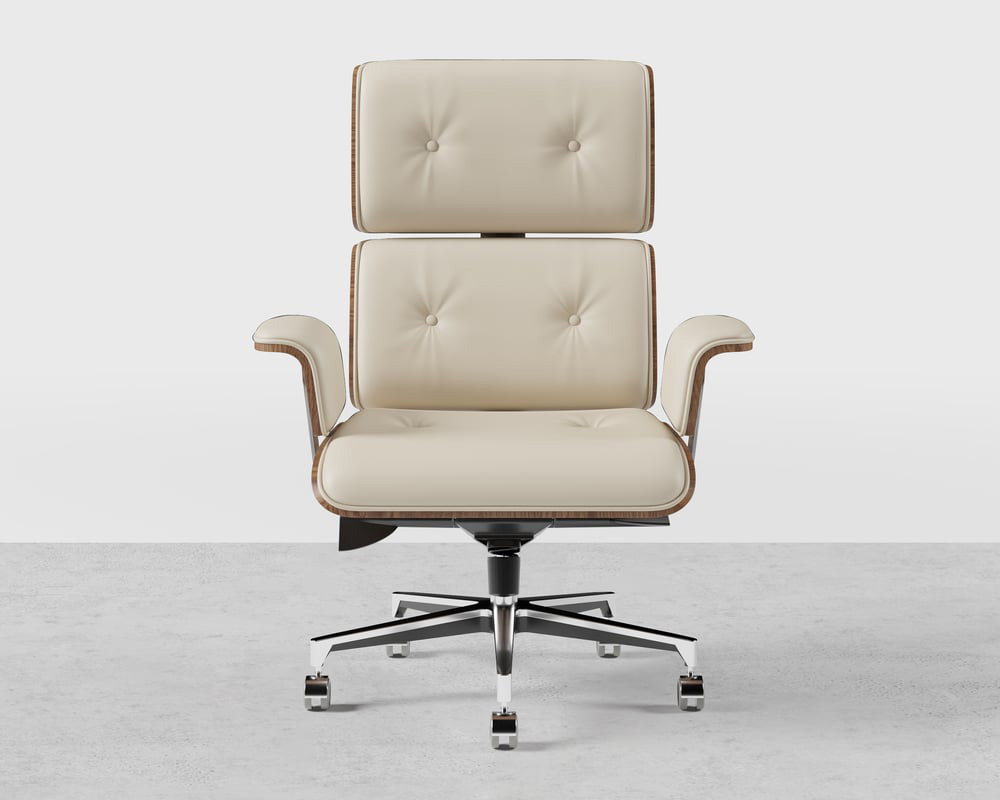 HMR Modern L-Shape Executive Desk & Office Chair Set - White, 70.9"L x 70.9"W x 29.5"H, Right Hand