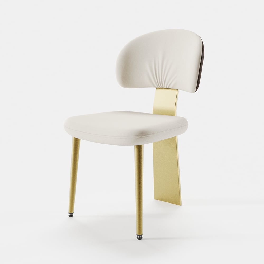 HMR - Set of 2 Modern Dining Chairs with PU Leather