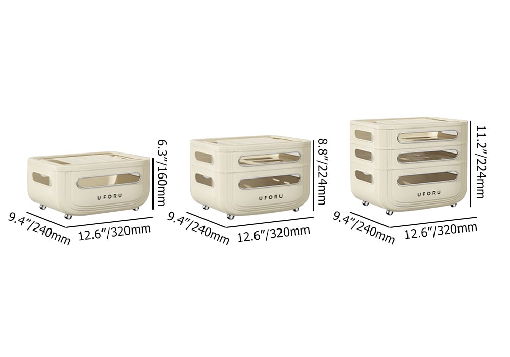 HMR - 3 Tier Modern Warm White Mount & Desktop Router Rack Box Cable Management Decor Storage