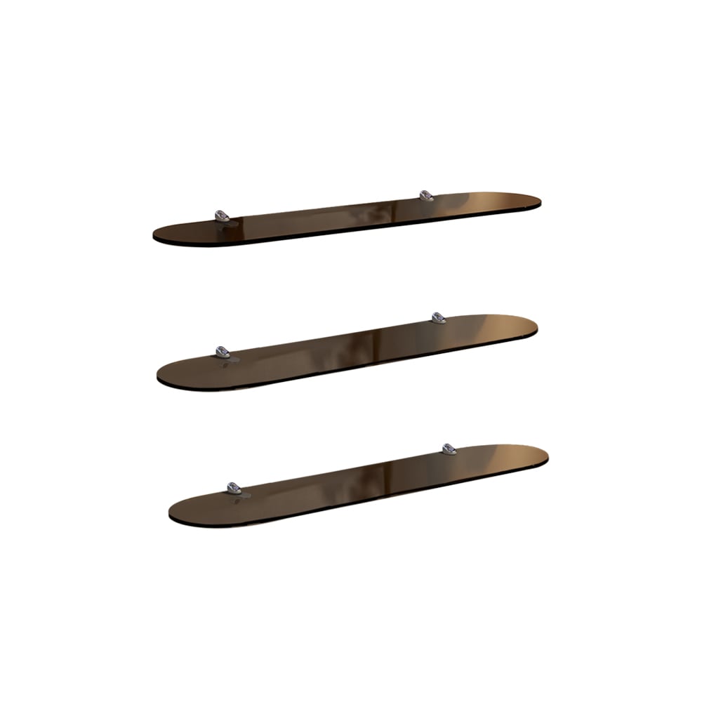 HMR - 3-Tier Acrylic Wall Mounted Storage Racks Floating Shelves