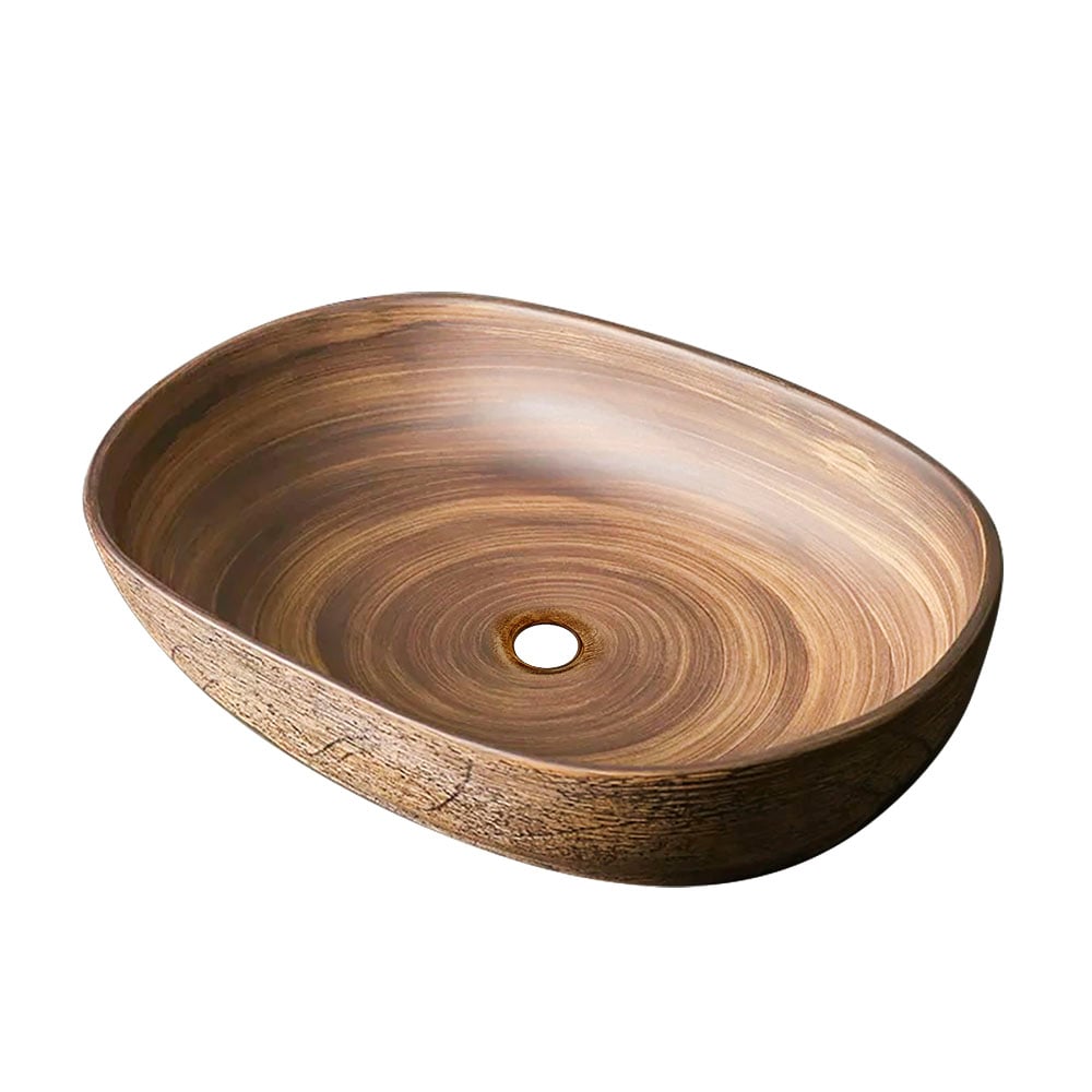 HMR - Ceramic Bathroom Vessel Sink Retro Washbasin