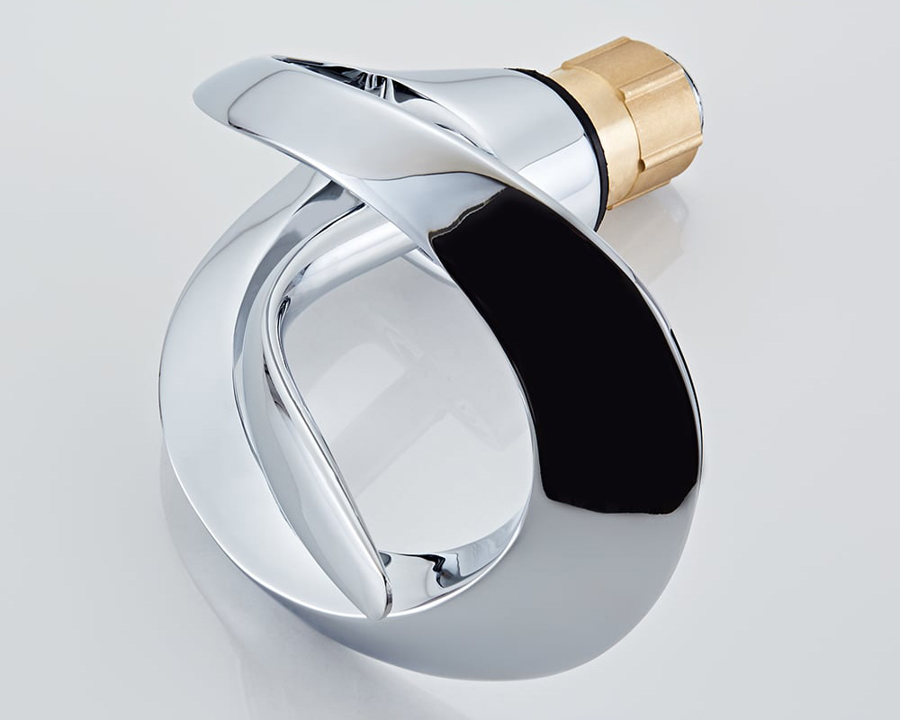 HMR Waterfall Bathroom Sink Faucet Single Handle Solid Brass - Chrome