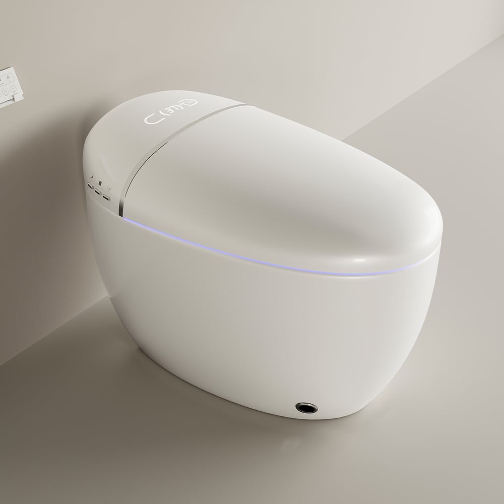 HMR - Automatic Egg-Shaped Smart Bidet Toilet with Multi-Function 1.32 GPF