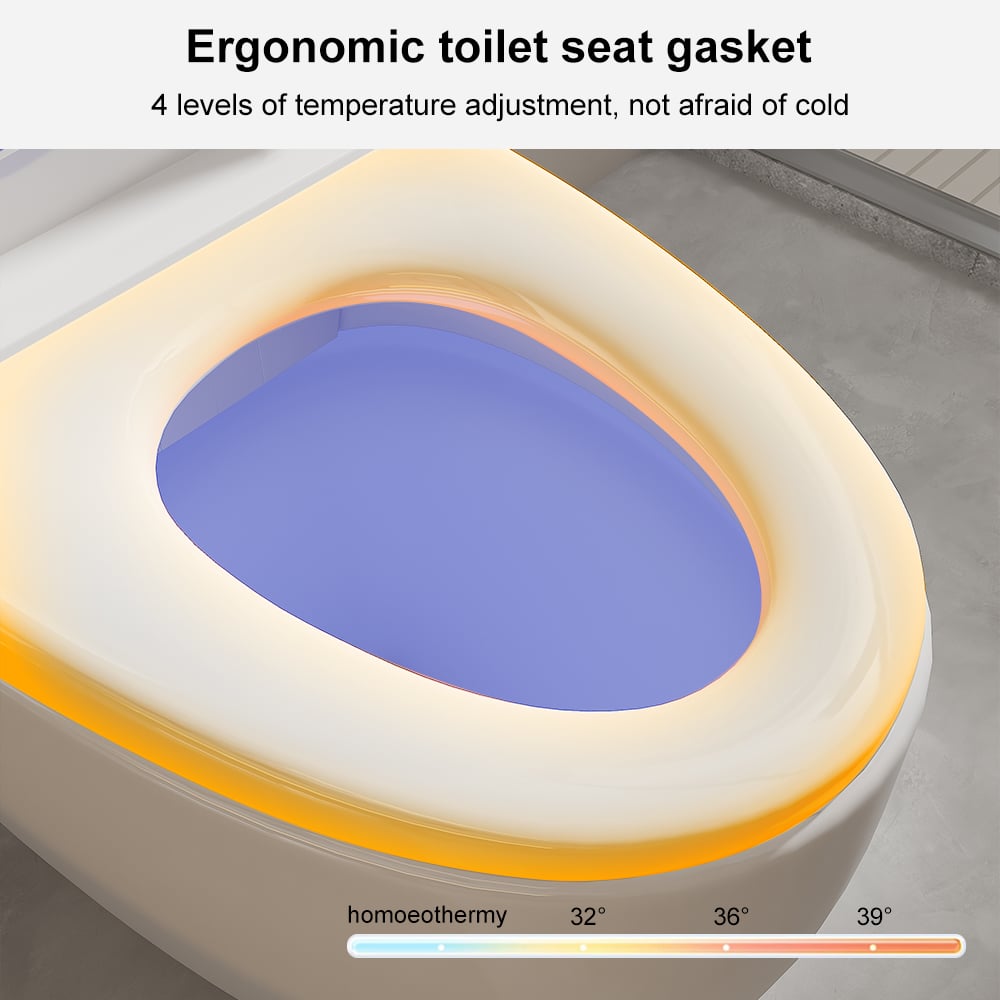 HMR - Automatic Egg-Shaped Smart Bidet Toilet with Multi-Function 1.32 GPF