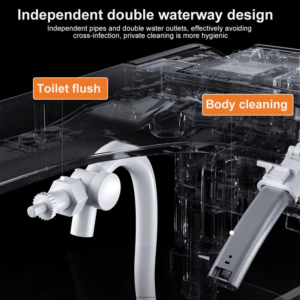 HMR - Automatic Egg-Shaped Smart Bidet Toilet with Multi-Function 1.32 GPF