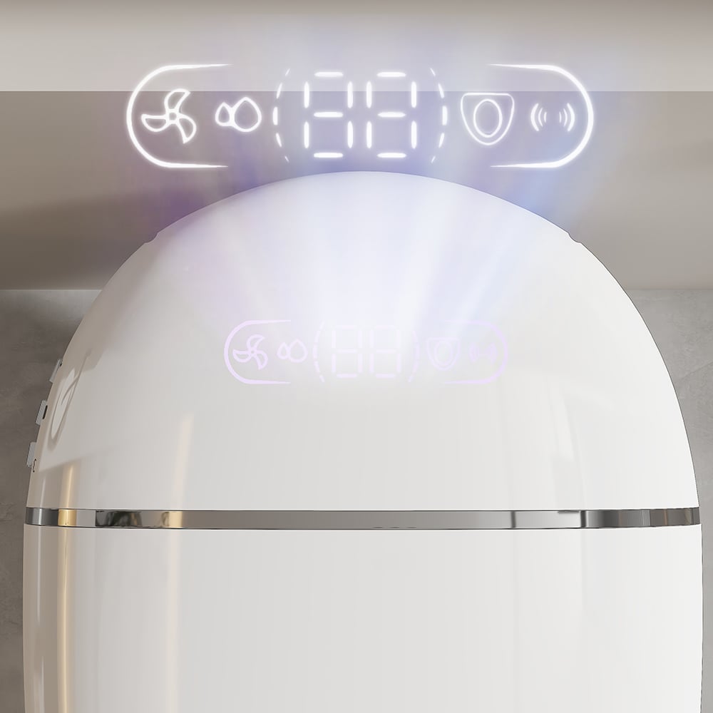 HMR - Automatic Egg-Shaped Smart Bidet Toilet with Multi-Function 1.32 GPF
