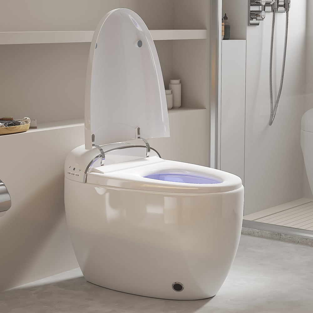 HMR - Automatic Egg-Shaped Smart Bidet Toilet with Multi-Function 1.32 GPF