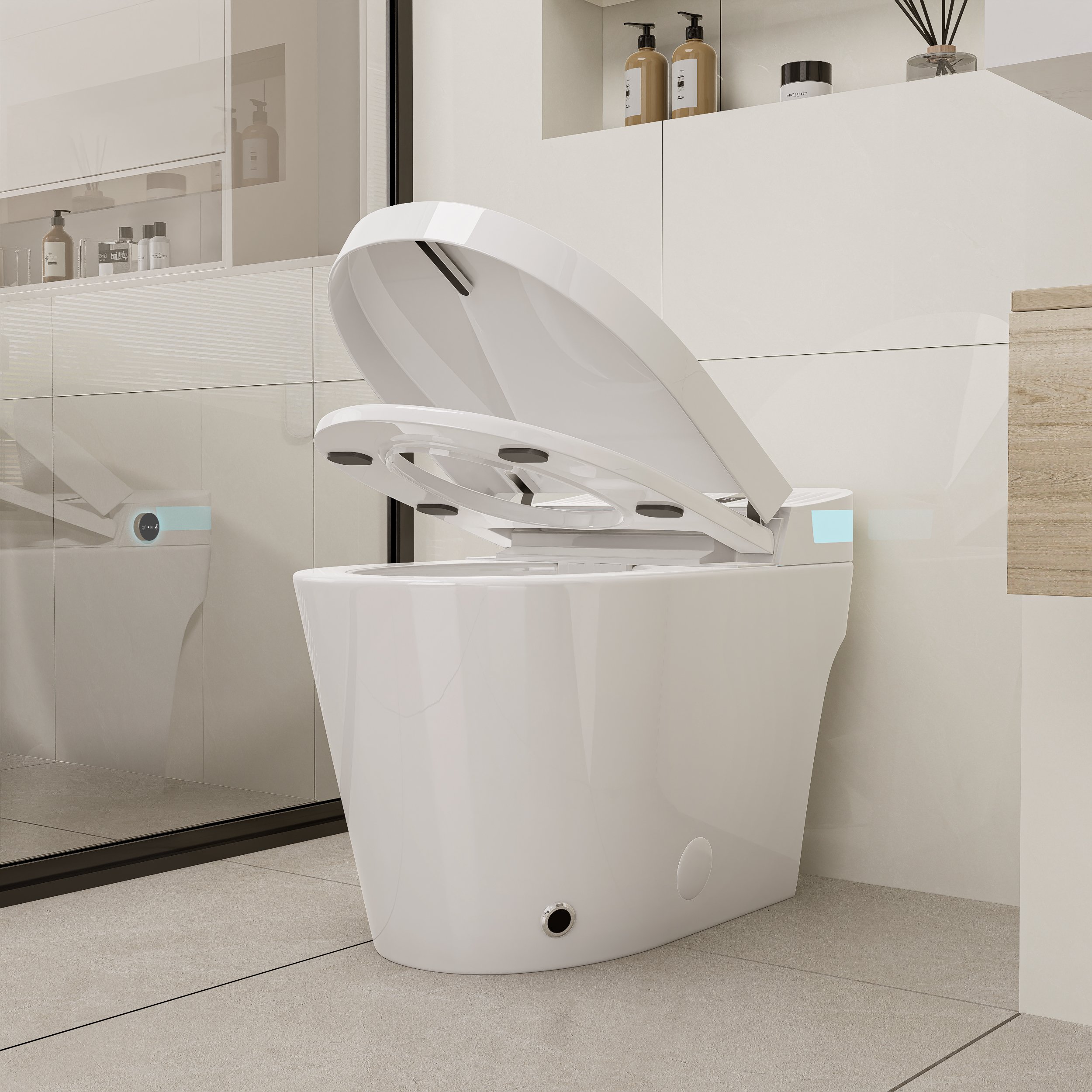 HMR - Automatic Smart Bidet Toilet with Rear Ambient Light 1.32 GPF