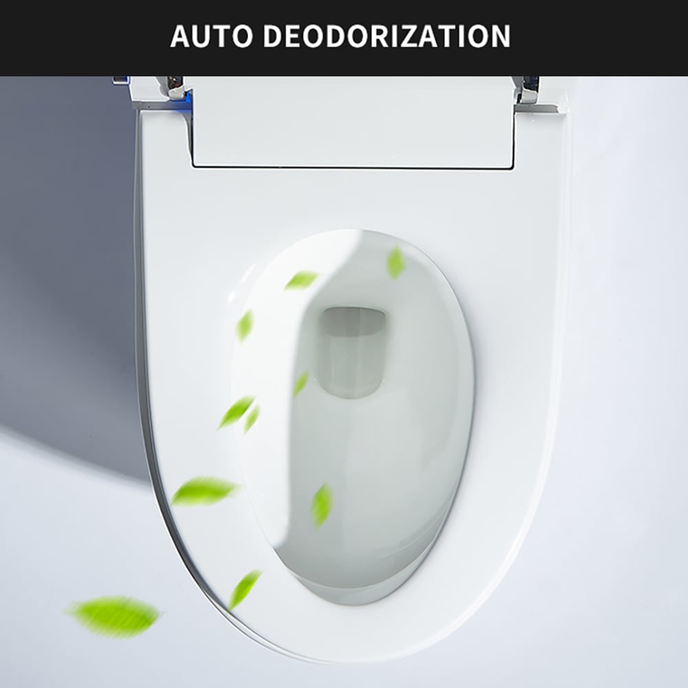 HMR - Set of 2 Floor Mounted Self Clean Smart Toilet Tankless Automatic Toilet