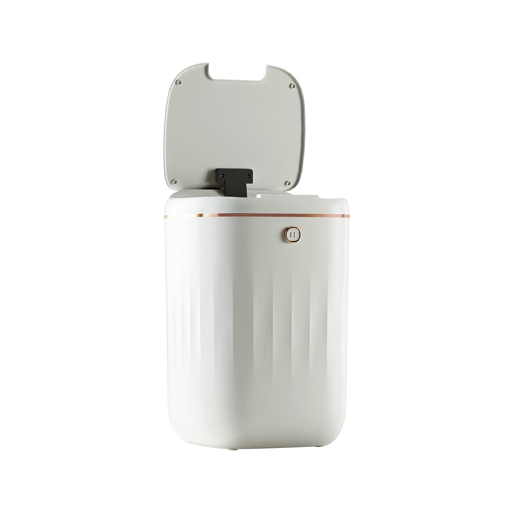 HMR - Automatic Touchless Motion Sensor Trash Can White Smart Garbage Can for Bathroom Kitchen