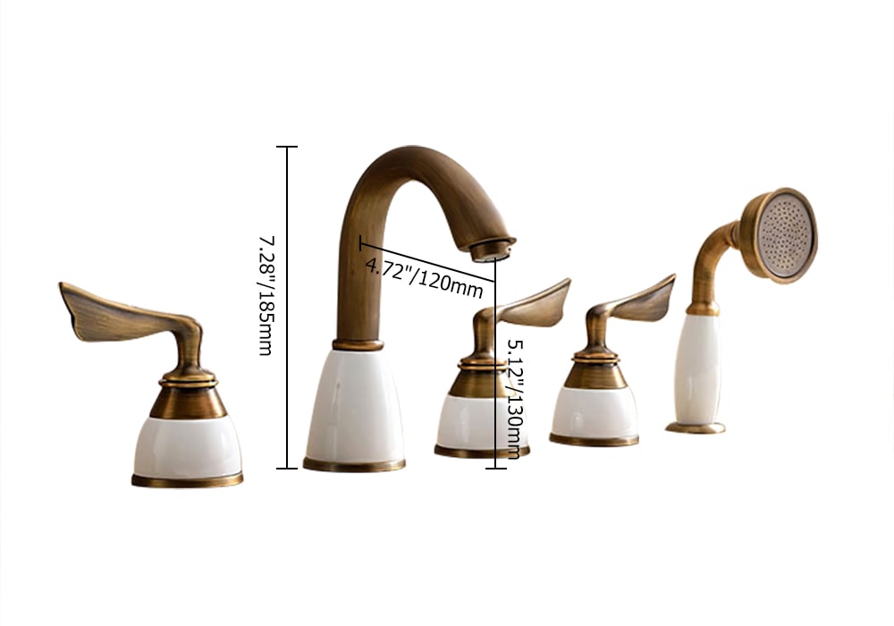 HMR - Deck Mounted Roman Bathtub Faucet