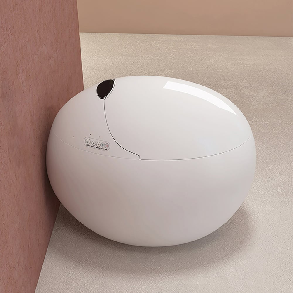 HMR - Egg-Shaped Smart Bidet Toilet with Heated Seat Function 1.28 GPF