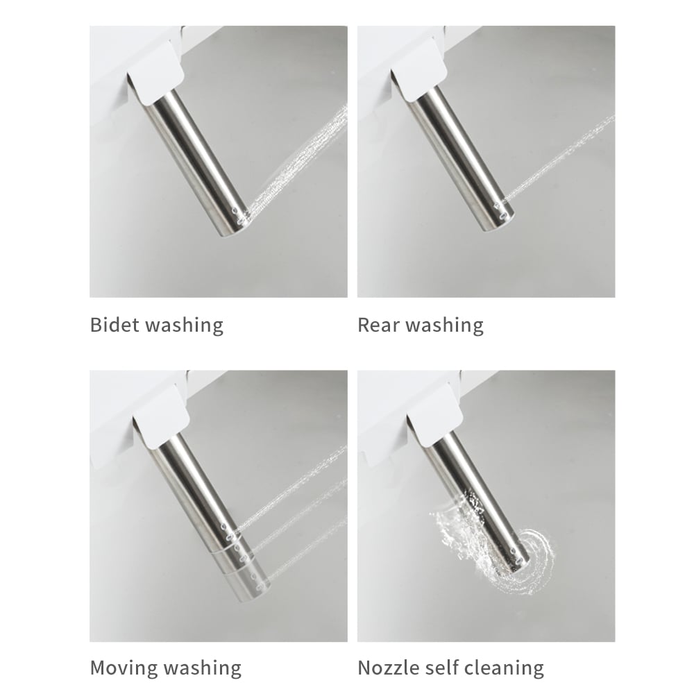 HMR - Set of 2 Automatic Flushing Smart Bidet Toilet with Multi-Function 1.32 GPF