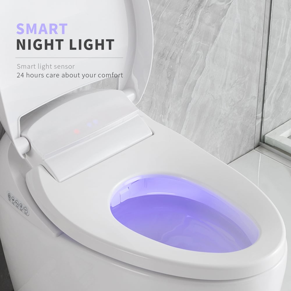 HMR - Set of 2 Automatic Flushing Smart Bidet Toilet with Multi-Function 1.32 GPF