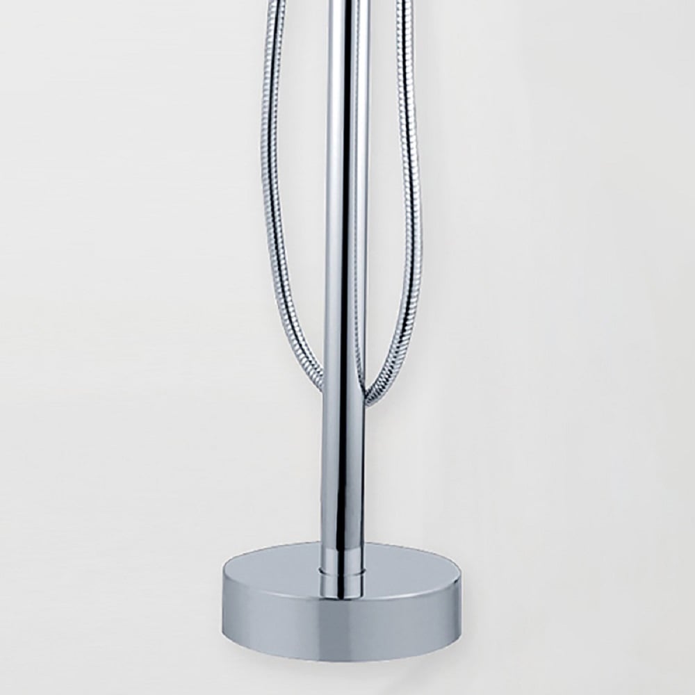 HMR - Modern Chrome Waterfall Bathroom Tub Faucet with Handheld Spray Solid Brass